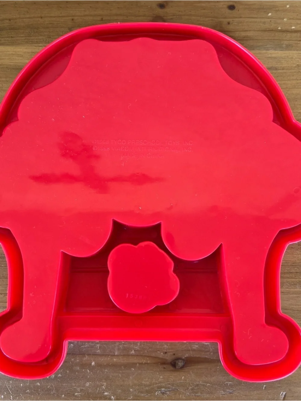 Interactive Blue Puppy Puzzle Dog Toy with Red Base